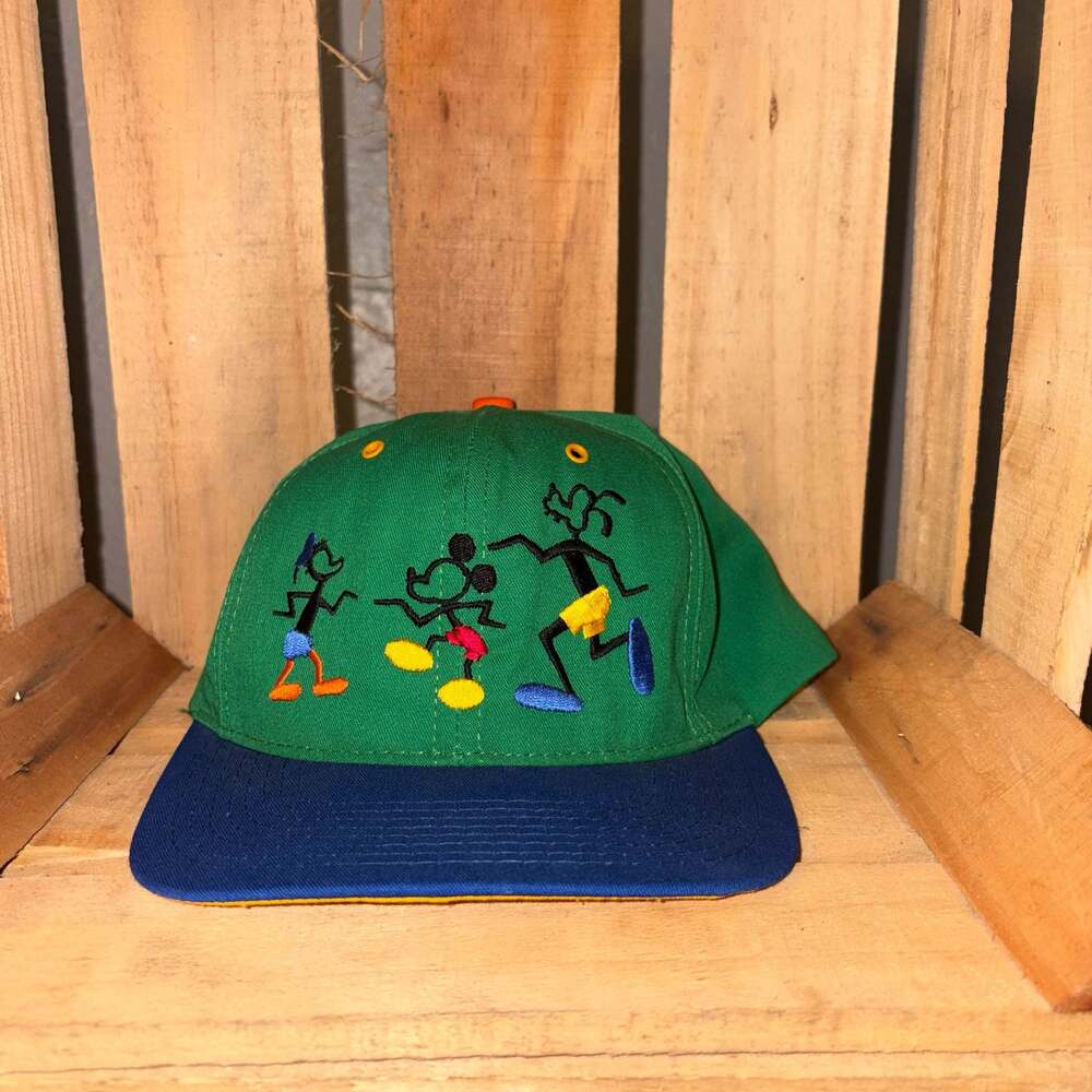Vintage 90s Disney Goofy's Hat Co Jammin' Stick Figure Snapback